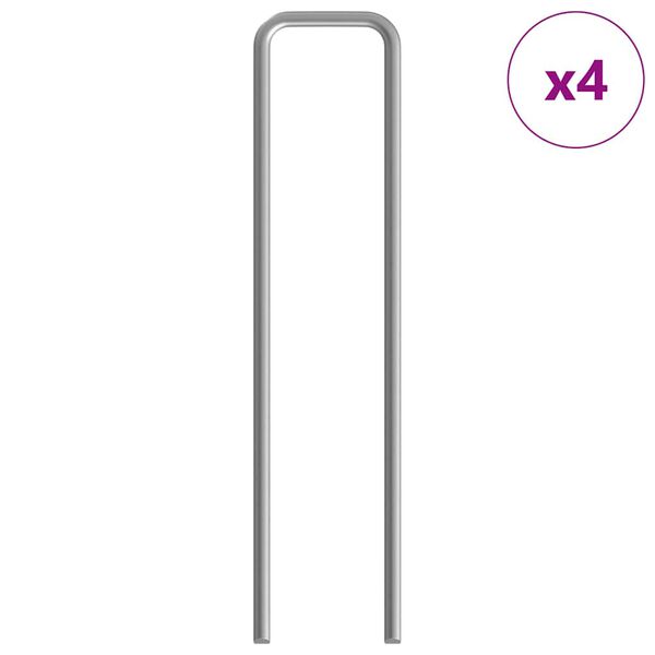 vidaXL Konijnenkooi Zilver 100 x 100 x 210 cm Gegalvaniseerd staal