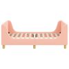 vidaXL Bedframe voor kinderen met hoofdbord Roze 80 x 160 cm