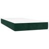vidaXL Boxspring met matras fluweel donkergroen 100x200 cm