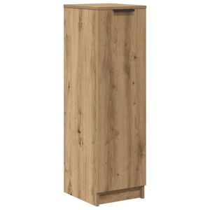 vidaXL Schoenenkast 29,5x35x100,5 cm bewerkt hout artisanaal eiken