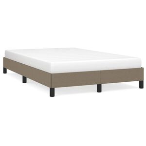 vidaXL Bedframe zonder matras 120x190 cm stof taupe