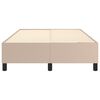 vidaXL Boxspring bed kunstleer cappuccinokleurig 120x200 cm
