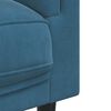 vidaXL Fauteuil met kussen fluweel blauw