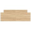vidaXL Bedframe met hoofd- en voeteneinde sonoma eikenkleur 140x190 cm
