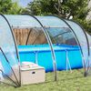 vidaXL Zwembad Tent Koepel Doorzichtig 640 x 432 x 205 cm PVC