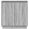 vidaXL LED Sideboard Grijs Sonoma 71 x 34,5 x 75 cm Bewerkt hout