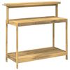 vidaXL Buiten pottingbank 111,5 x 48,5 x 107 cm Massief Acaciahout Wit