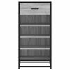 vidaXL Schoenenrek 48x38x97,5 cm bewerkt hout grijs sonoma eikenkleur