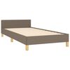 vidaXL Bedframe zonder matras 90x190 cm stof taupe
