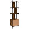 vidaXL Boekenkast met deur 44,5x30x154,5 cm hout gerookt eikenkleurig