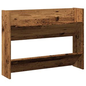 vidaXL Wandschoenenkast 80x18x60 cm bewerkt hout oud houtkleurig