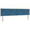 vidaXL LED Hoofdbord Donkerblauw 200 cm Fluweel