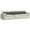 vidaXL Sofa Kussens 2 stuks Donkergrijs 200 x 40 cm Cordstof