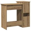 vidaXL Bureau met schappen 84x40x78 cm bewerkt hout artisanaal eiken