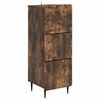vidaXL Ladenkast Gerookt eiken 33 x 34,5 x 92 cm Bewerkt hout
