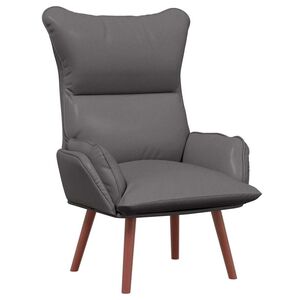 vidaXL Fauteuil Grijs 69 x 74 x 93 cm Kunstleer