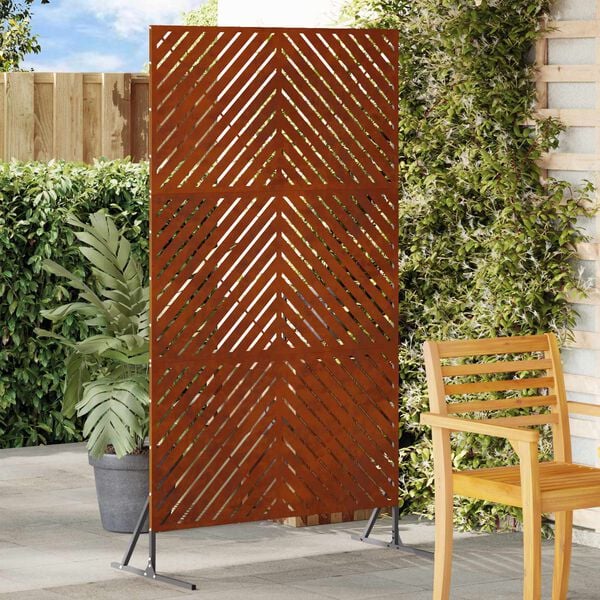 vidaXL Privacyscherm Grijs 100 x 50 x 180 cm Staal