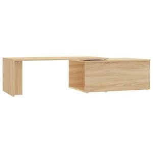 vidaXL Salontafel 150x50x35 cm bewerkt hout sonoma eikenkleurig