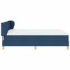 vidaXL Boxspringbed met matras met hoofdeinde Blauw 140 x 200 cm Stof