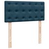 vidaXL Boxspring met matras fluweel blauw 90x190 cm