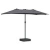 vidaXL Tuinparasol Antraciet 385 x 209 x 244 cm Polyester