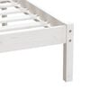 vidaXL Bedframe massief hout wit 90x190 cm