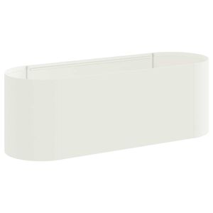vidaXL Verhoogd Tuinbed Wit 120 x 40 x 40 cm