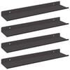 vidaXL Drijvende plank 4 st Zwart 40 x 8,5 x 2,5 cm Staal