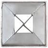 vidaXL Grondpinnen 6 st 7x7x90 cm gegalvaniseerd staal zilverkleurig