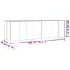 vidaXL Plantenbak verhoogd 280x80x80 cm cortenstaal