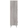 vidaXL Hoge kast 69,5x31x115 cm bewerkt hout grijs sonoma eikenkleurig