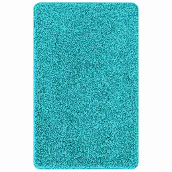 vidaXL Antislip Badmat Turquoise 60 x 90 cm PP