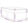 vidaXL Boxspring met matras stof lichtgrijs 80x200 cm