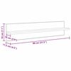 vidaXL Wandplanken 4 pcs Artisan Eiken 80 x 11,5 x 18 cm Bewerkt hout