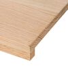 vidaXL Vensterbanken 2 st onbehandeld 120x25x2 cm massief eikenhout