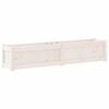 vidaXL Plantenbak 150x31x31 cm massief grenenhout wit