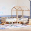 vidaXL Kinderbed met huisje en bankje massief grenenhout 80x200 cm