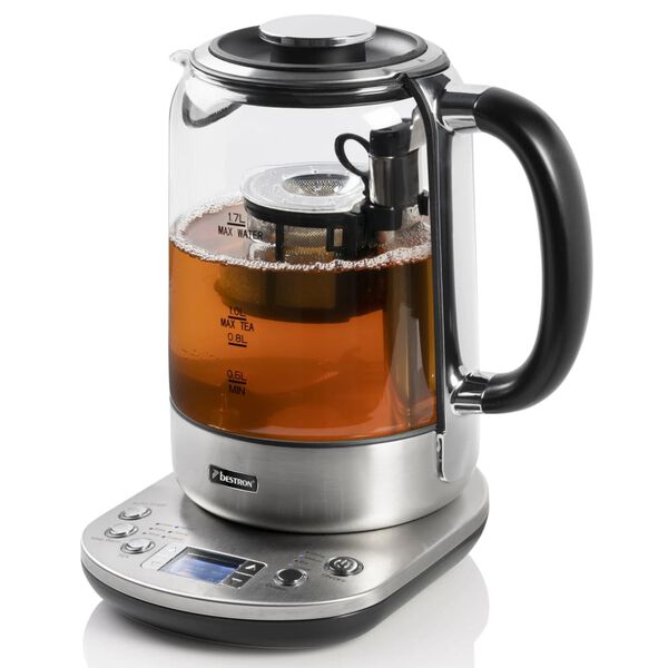 Bestron Theemaker en waterkoker AATM800STE 2-in-1 1,7 L 2200 W RVS