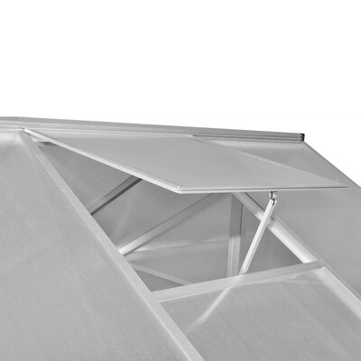 vidaXL Tuinkas met basisframe 6,05 m² versterkt aluminium