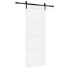 vidaXL Schuifdeur ORKDAL 83 x 211 cm Bewerkt hout Wit en zwart