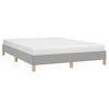 vidaXL Bedframe zonder matras stof lichtgrijs 140x190 cm