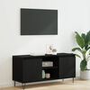 vidaXL TV-kast Zwart Eiken 104 x 35 x 50 cm Bewerkt hout