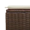 vidaXL 6-delige Loungeset met kussens poly rattan bruin