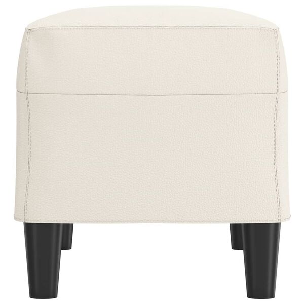 vidaXL Bankje 70x35x41 cm kunstleer cr&egrave;mekleurig