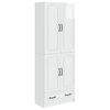 vidaXL Kastenset 2 pcs Hoogglans Wit Bewerkt hout