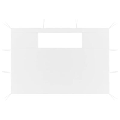 vidaXL Prieelzijwanden met ramen 2 st wit