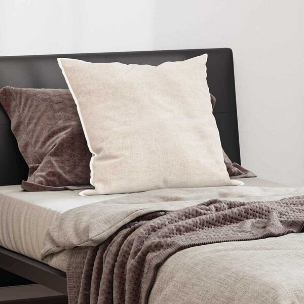 vidaXL Hoofdkussen met kussen Wit 80 x 80 cm Katoen