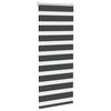 vidaXL Zebra rolgordijn 60x150 cm stofbreedte zwart 55,9 cm