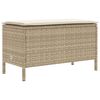 vidaXL Tuinvoetenbank Beige en Cr&egrave;me 80 x 38 x 42 cm PE Rattan