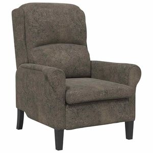 vidaXL Fauteuil Donkergrijs 76 x 94 x 102 cm Nep Leer